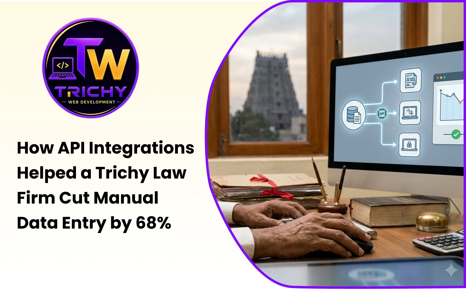 How API Integrations Helped a Trichy Law Firm Cut Manual Data Entry by 68%